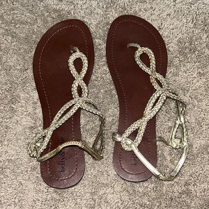 Kelly & Katie Gold Sandals